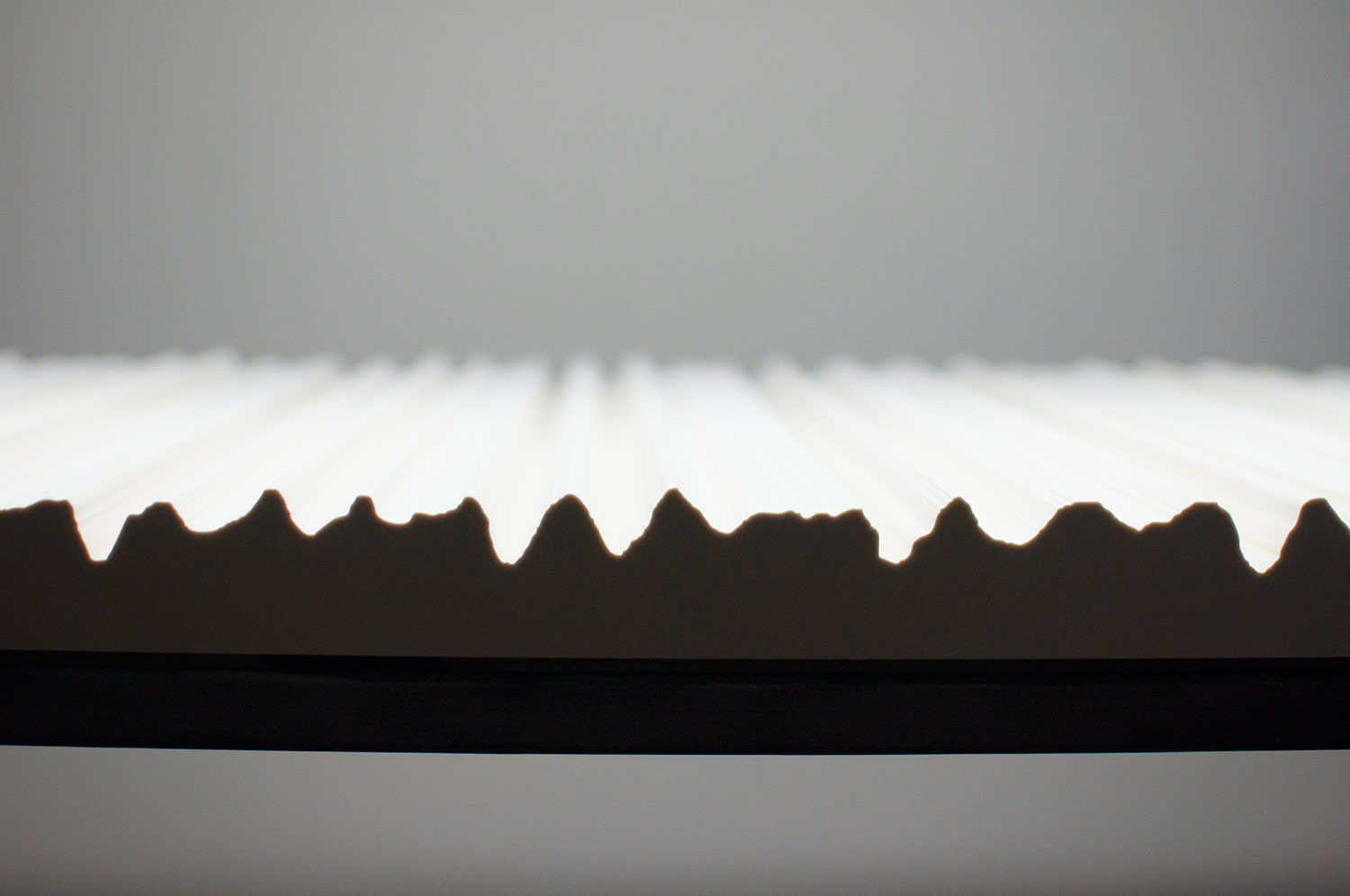 Anneke Kleimann, Swiss Mountains Echoed (0.1360-0.2235 sec), 2016, Polyurethane, Stahl, 123 x 50 x 130 cm